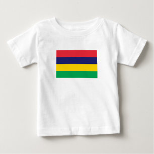 T-shirt Pour Bébé Drapeau Maurice