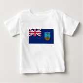 T-shirt Pour Bébé Drapeau Montserrat (Devant)