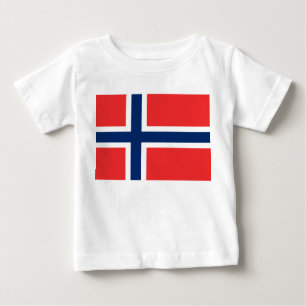 T-shirt Pour Bébé Drapeau norvégien (Norvège)