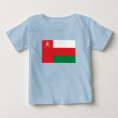T-shirt Pour Bébé Drapeau Oman (Devant)
