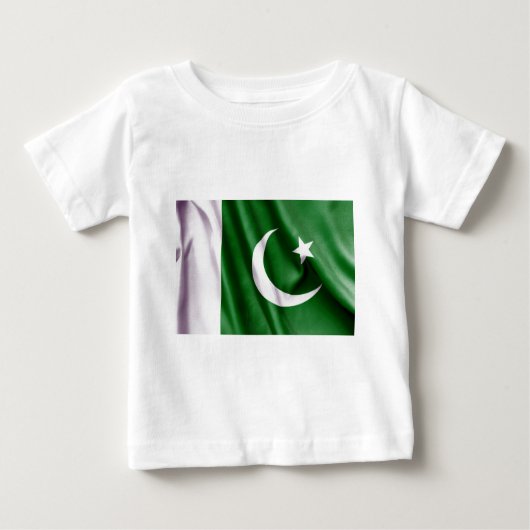 T-shirt Pour Bébé Drapeau pakistanais (Devant)