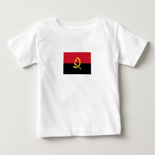 T-shirt Pour Bébé Drapeau patriotique angolais (Devant)