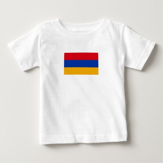 T-shirt Pour Bébé Drapeau patriotique arménien (Devant)