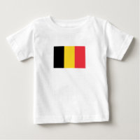 Drapeau patriotique belge T-shirt bébé