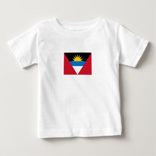 T-shirt Pour Bébé Drapeau patriotique d'Antigua-et-Barbuda (Devant)