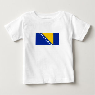 T-shirt Pour Bébé Drapeau patriotique de Bosnie-Herzégovine