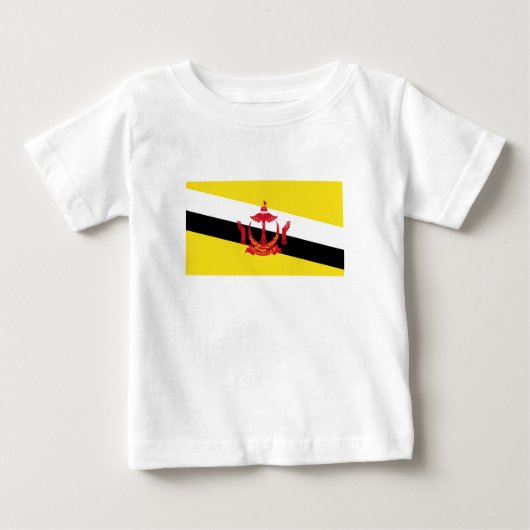 T-shirt Pour Bébé Drapeau patriotique de Brunei (Devant)