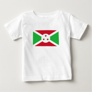 T-shirt Pour Bébé Drapeau patriotique du Burundi