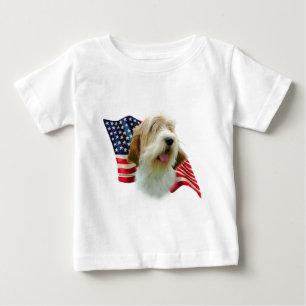 T-shirt Pour Bébé Drapeau Petit Basset Griffon Vendéen 2