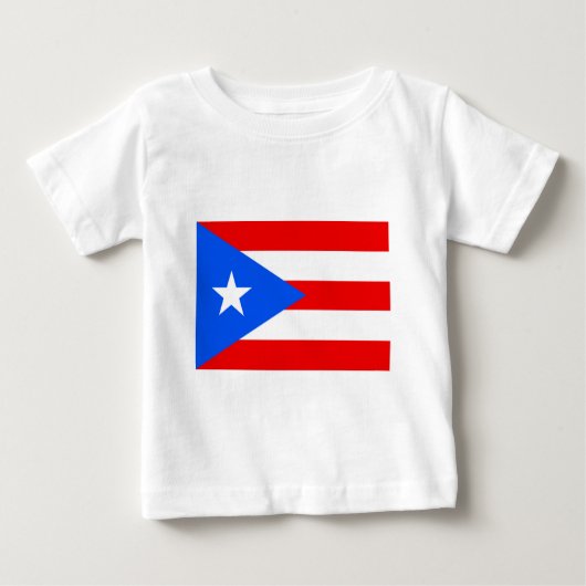 T-shirt Pour Bébé Drapeau Porto Rico (Devant)