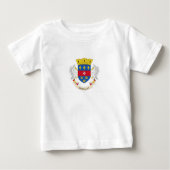 T-shirt Pour Bébé Drapeau Saint-Barthélemy (Devant)