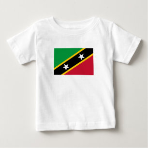 T-shirt Pour Bébé Drapeau Saint-Kitts-et-Nevis