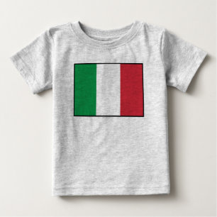T-shirt Pour Bébé Drapeau simple de l'Italie