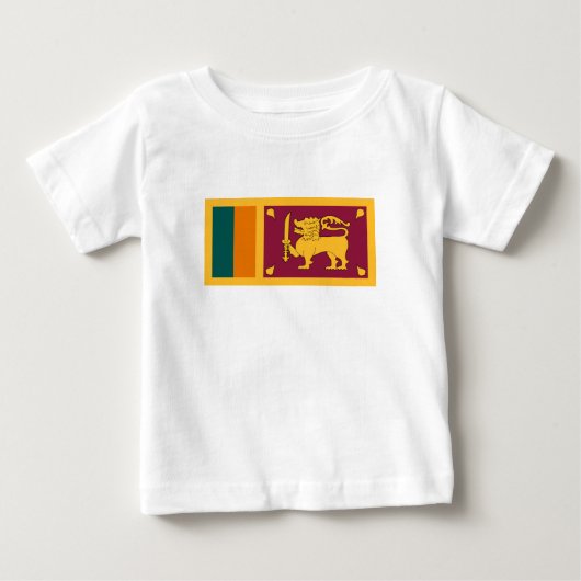 T-shirt Pour Bébé Drapeau Sri Lanka (Devant)