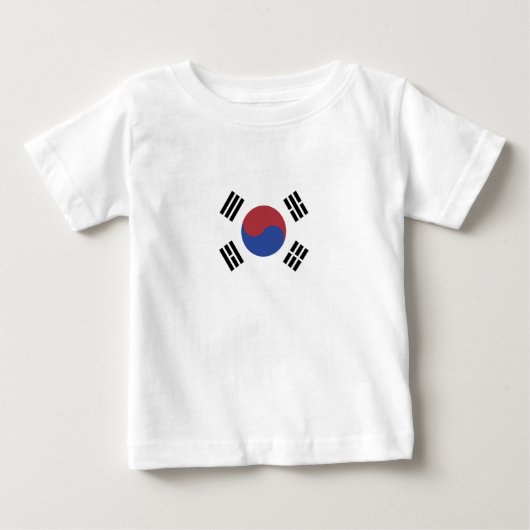T-shirt Pour Bébé drapeau sud-coréen (Devant)