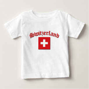 T-shirt Pour Bébé Drapeau suisse