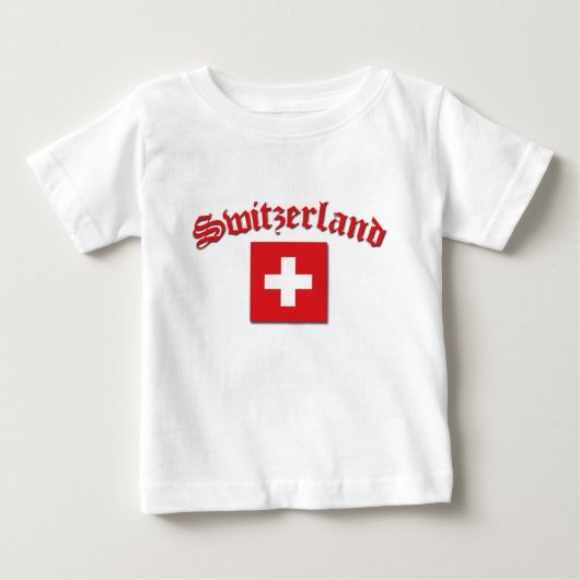 T-shirt Pour Bébé Drapeau suisse (Devant)