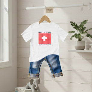 T-shirt Pour Bébé Drapeau suisse