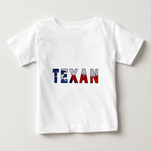 T-shirt Pour Bébé Drapeau texan (Devant)