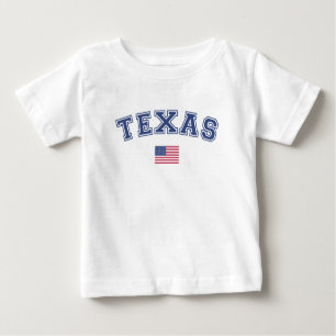 T-shirt Pour Bébé Drapeau Texas State USA