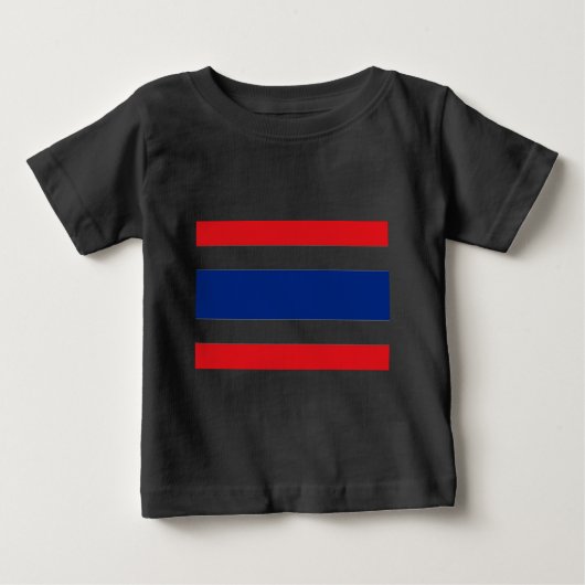 T-shirt Pour Bébé Drapeau Thaïlande (Devant)