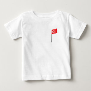 T-shirt Pour Bébé Drapeau turc