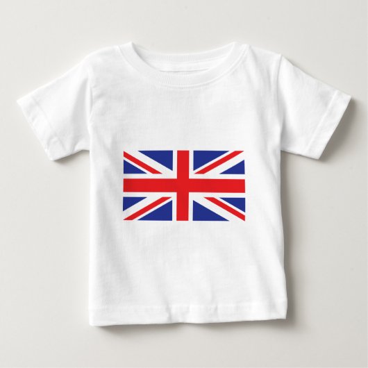 T-shirt Pour Bébé Drapeau Union Jack UK (Devant)