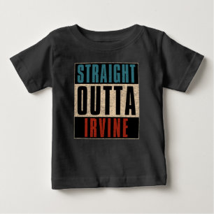 T-shirt Pour Bébé Droit devant Irvine California CA