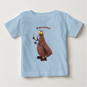 T-shirt Pour Bébé Drôle affamé pulette affamée dessin animé