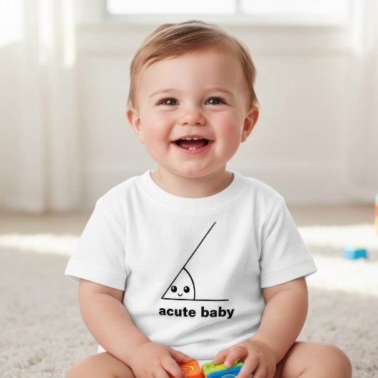 T-shirt Pour Bébé Drôle angle aigu geek