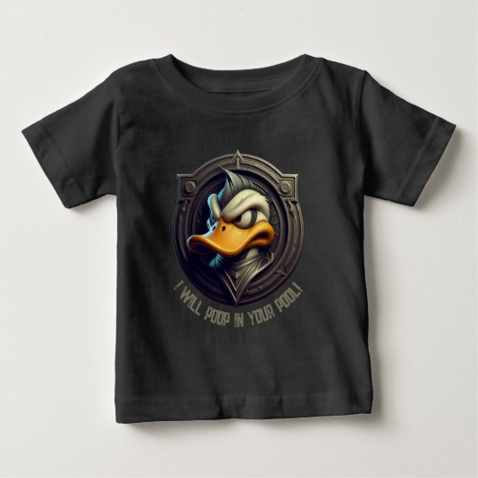 T-shirt Pour Bébé Drôle Canard (Devant)