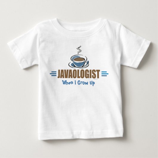 T-shirt Pour Bébé Drôle de Café (Devant)