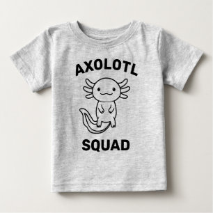 T-shirt Pour Bébé Drôle de groupe d'Axolotls mignons Fête modifiable