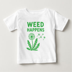 T-shirt Pour Bébé Drôle de mauvaise herbe se produit Art de tampon à