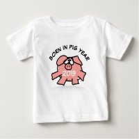Drôle dessin animé Cochon rose 2019 Tee bébé