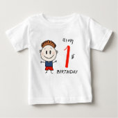 T-shirt Pour Bébé Drôle garçon (Devant)