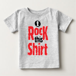 T-shirt Pour Bébé DRÔLE JE DÉCHIRE Ce Texte Graphique