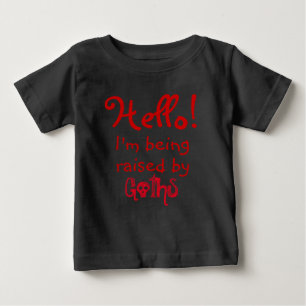 T-shirt Pour Bébé Drôle, je suis élevé par Goths