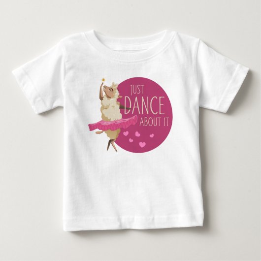 T-shirt Pour Bébé Drôle Message - Juste Danse À Propos 1 (Devant)
