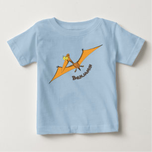 T-shirt Pour Bébé Drôle mignon dessin animé de pterodactyle volant o
