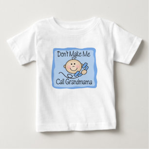 T-shirt Pour Bébé Drôle ne me faites pas les grands-mère d'appel