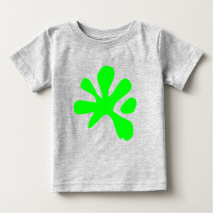 T-shirt Pour Bébé Drôle néon vert crème de peinture splash amusan
