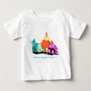T-shirt Pour Bébé Drôle Poulets En Attente Oeuf À Hatch - Votre Text