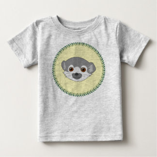 T-shirt Pour Bébé Drôle regard bébé lémur