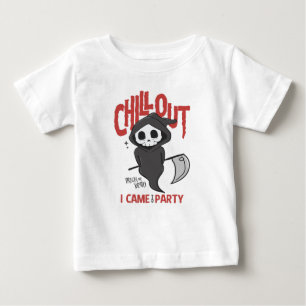 T-shirt Pour Bébé Drôle Sarcastique GrimReaper Costume de fête d'Hal