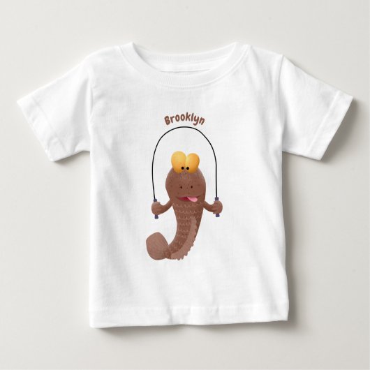 T-shirt Pour Bébé Drôle sauter boudskipper poisson dessin animé (Devant)