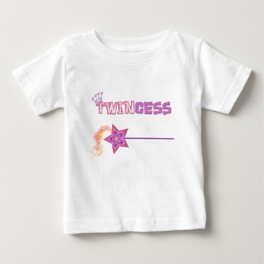 T-shirt Pour Bébé Drôle Twin (Devant)