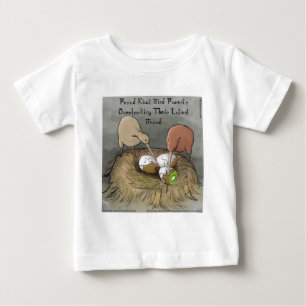 T-shirt Pour Bébé Drôles d'oiseaux kiwis prenant soin de leurs fruit