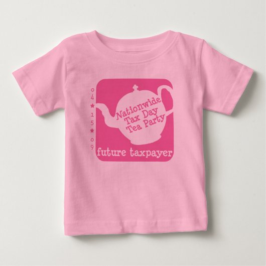T-shirt pour bébé du contribuable (Devant)