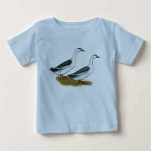 T-shirt Pour Bébé Ducks : Blue Magpies